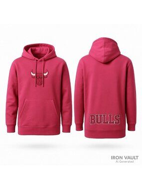 Chicago Bulls Pink Hoodie Dress Size S NBA Licensed Pro Standard